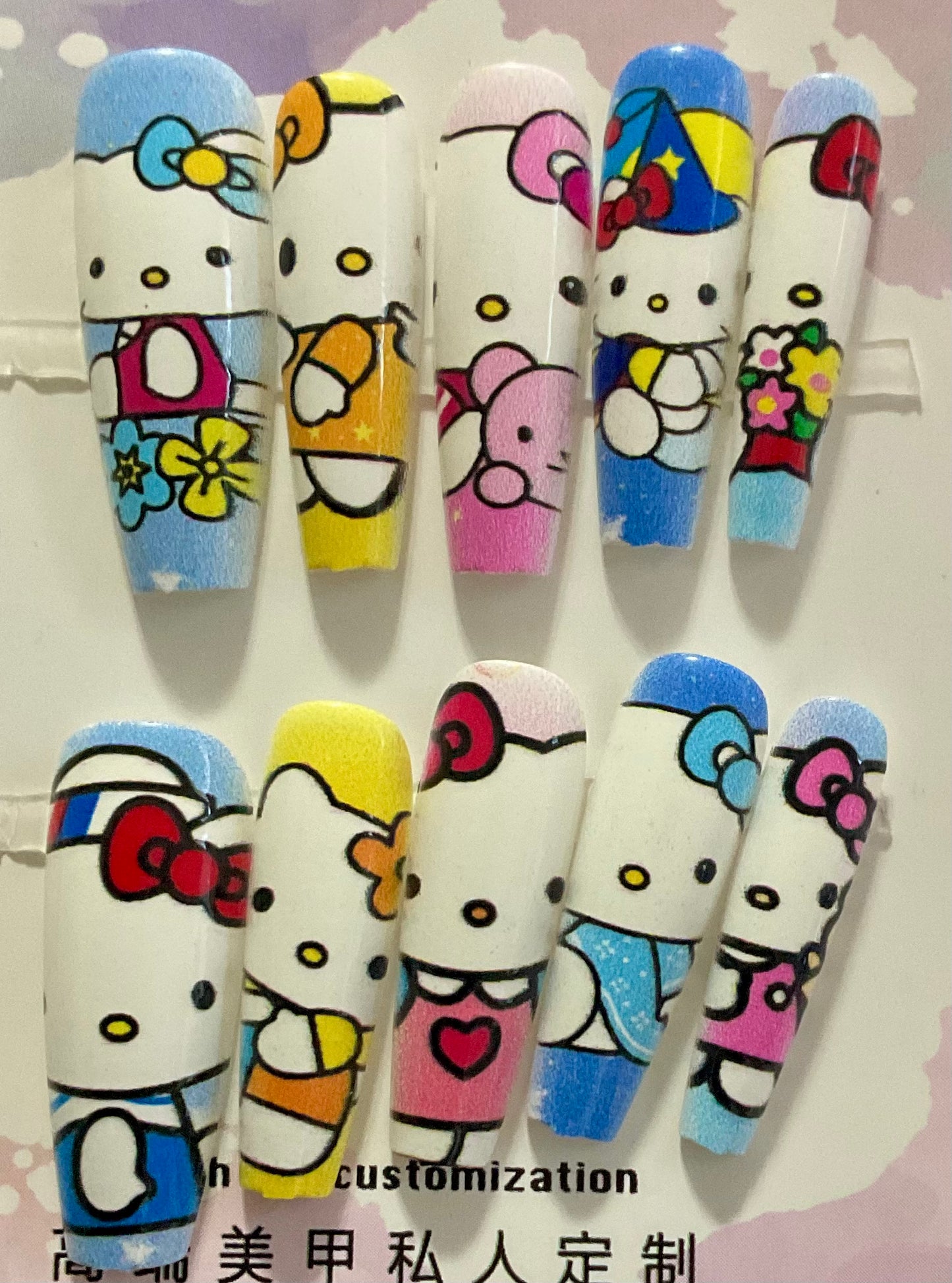 A Lot Of Hello Kitty Press On Nails