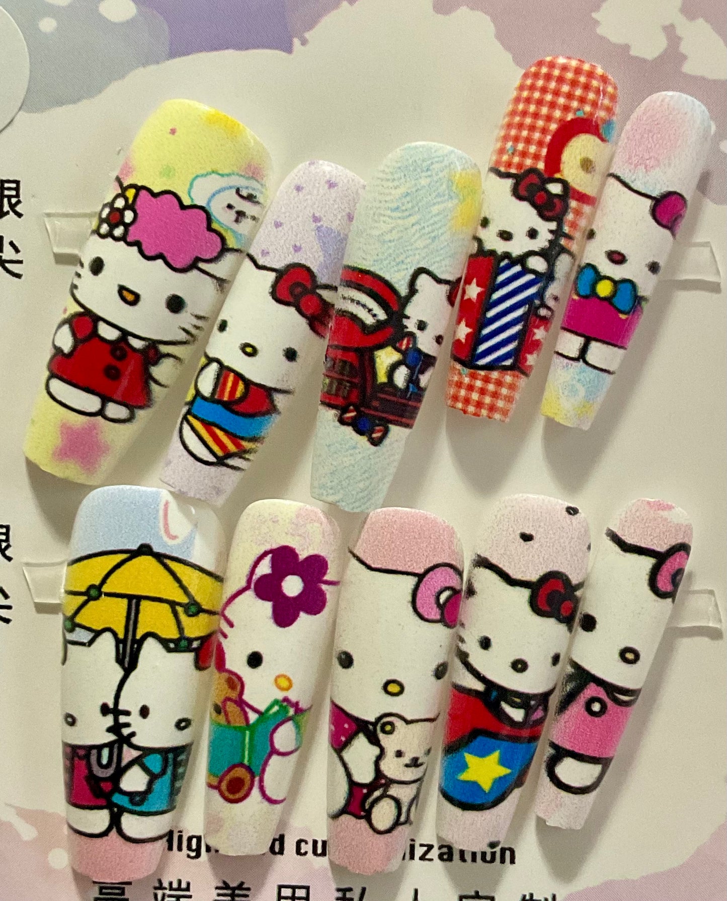 A Lot Of Hello Kitty Press On Nails