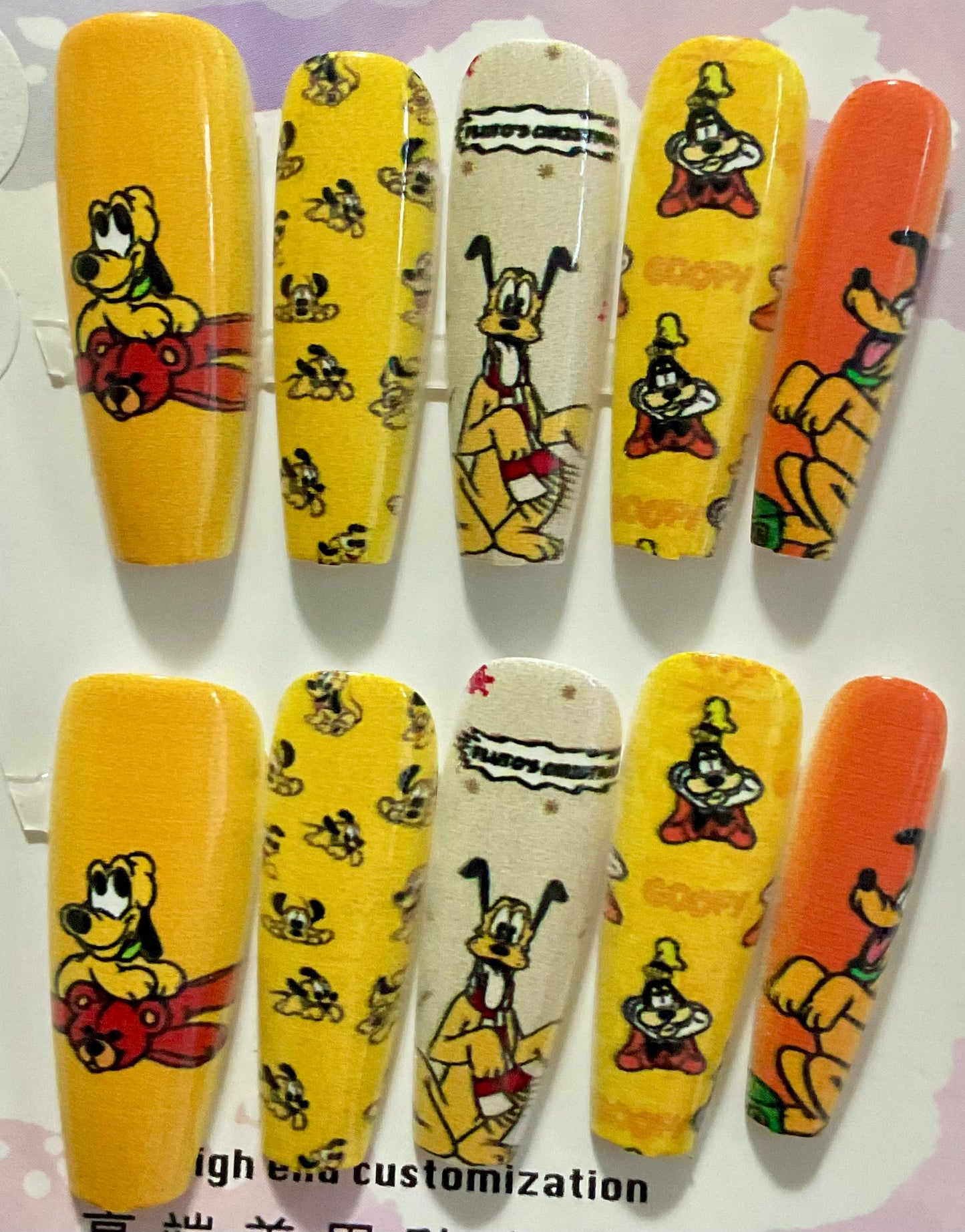 Pluto Cartoon Press On Nails
