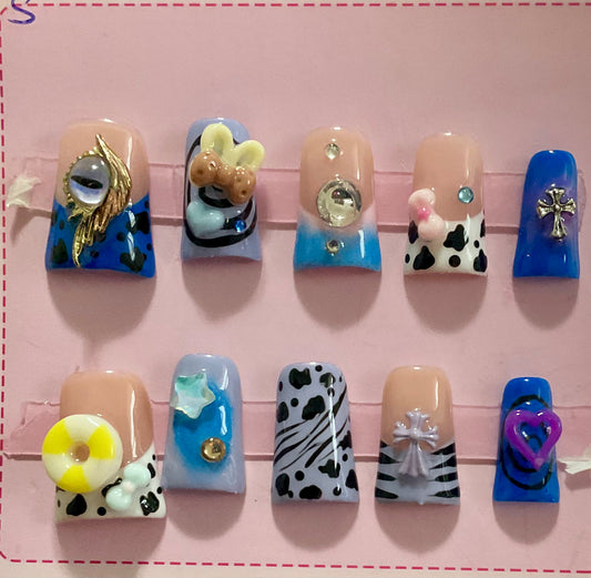 Playful Pop Duck Press On Nails