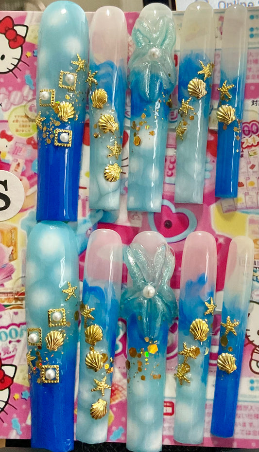 Ocean Breeze Press On Nails
