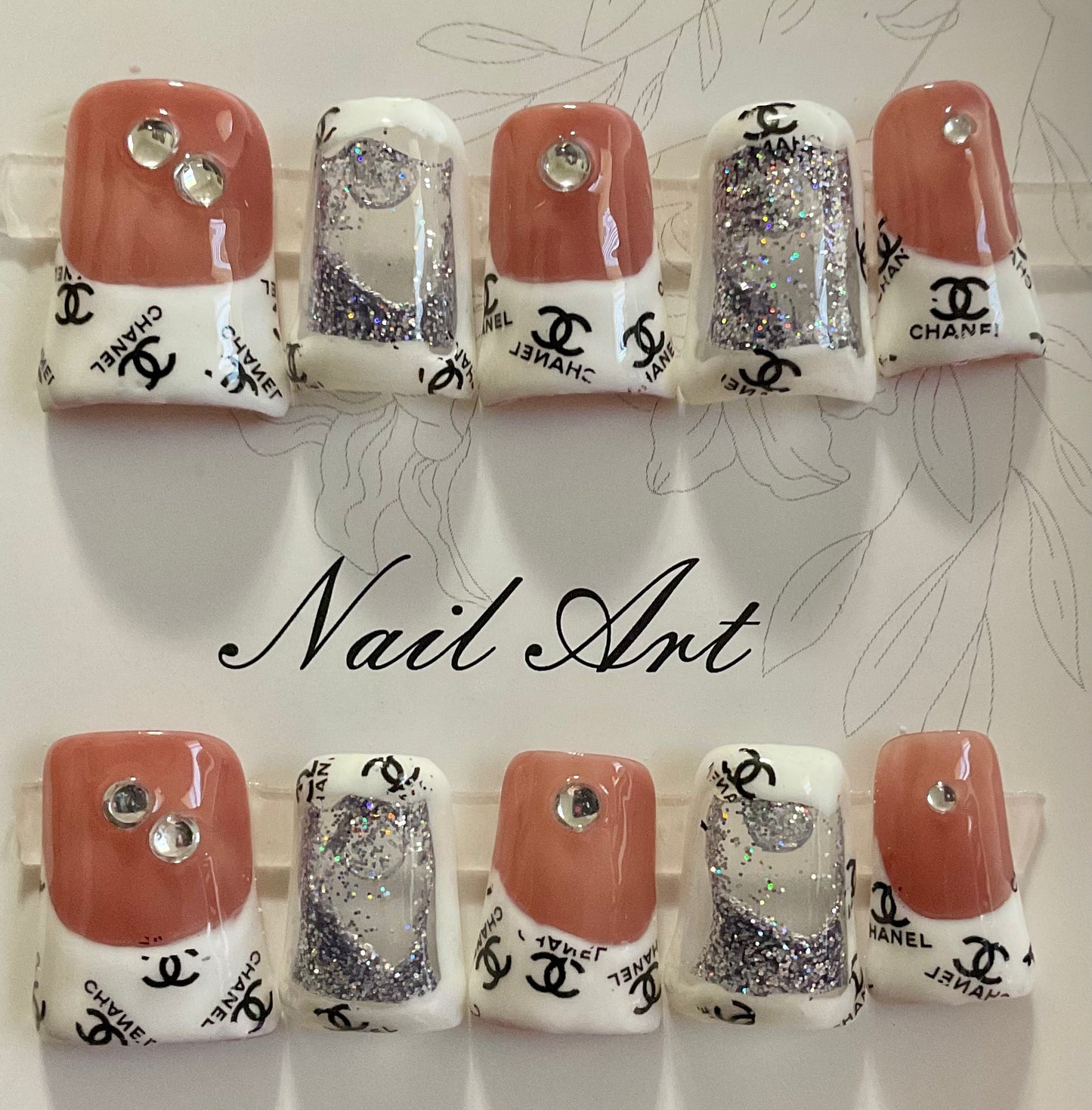 Chanel Duck Water Press On Nails