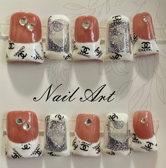 Chanel Duck Water Press On Nails