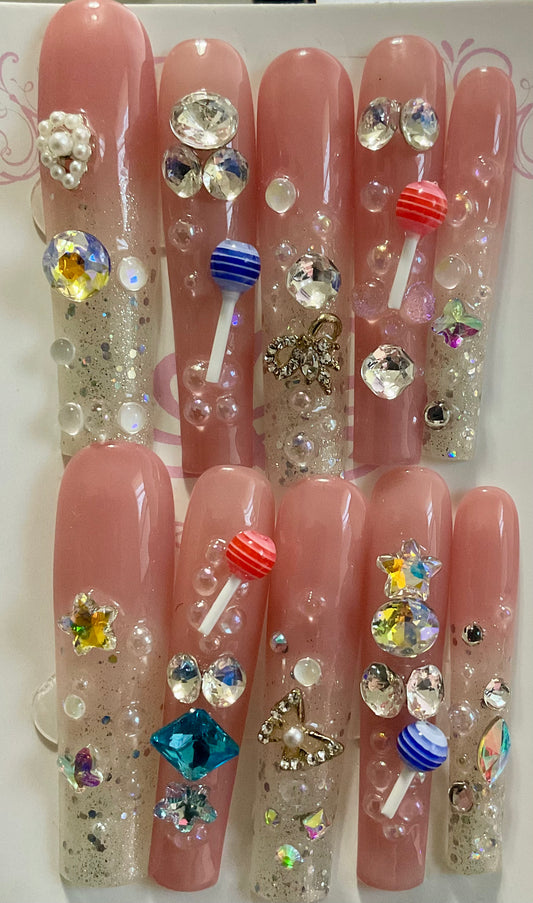 Lollipop Press On Nails