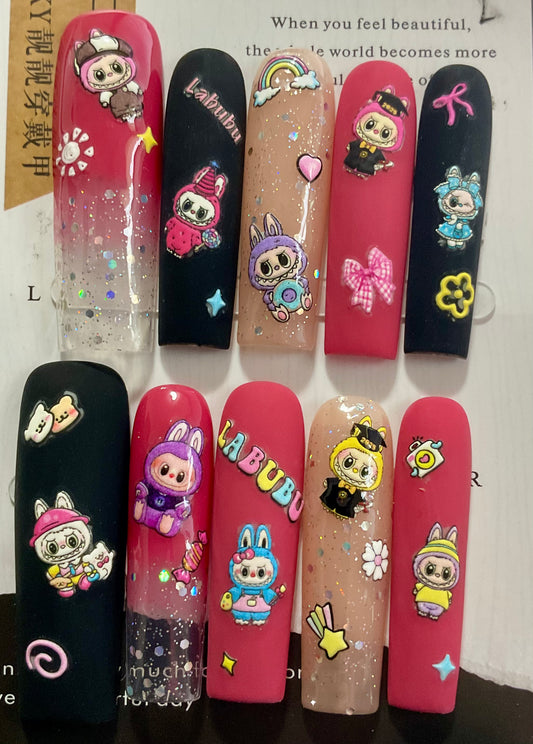 Fun Pop Labubu Press On Nails