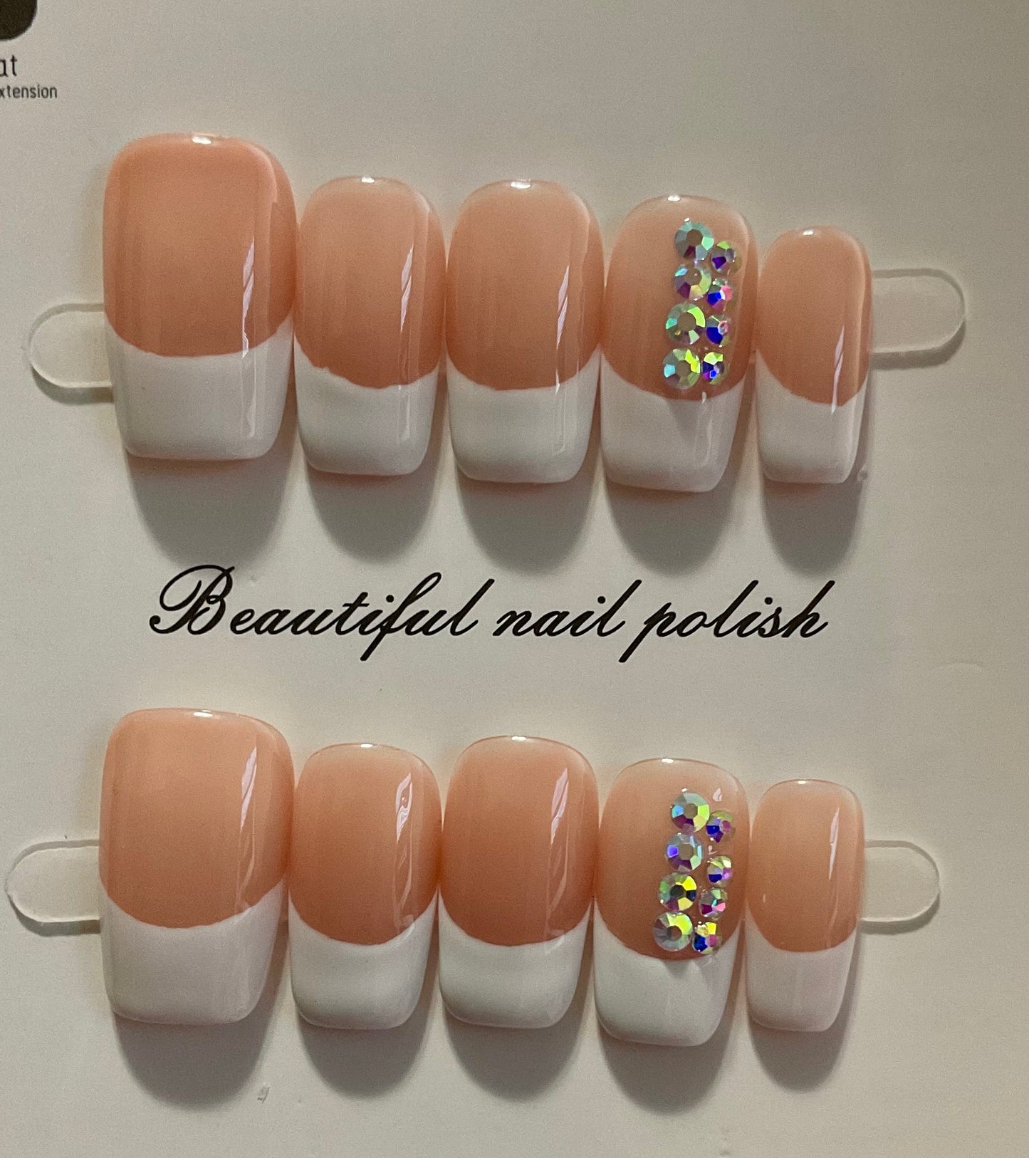 Classic French Tips Press On Nails