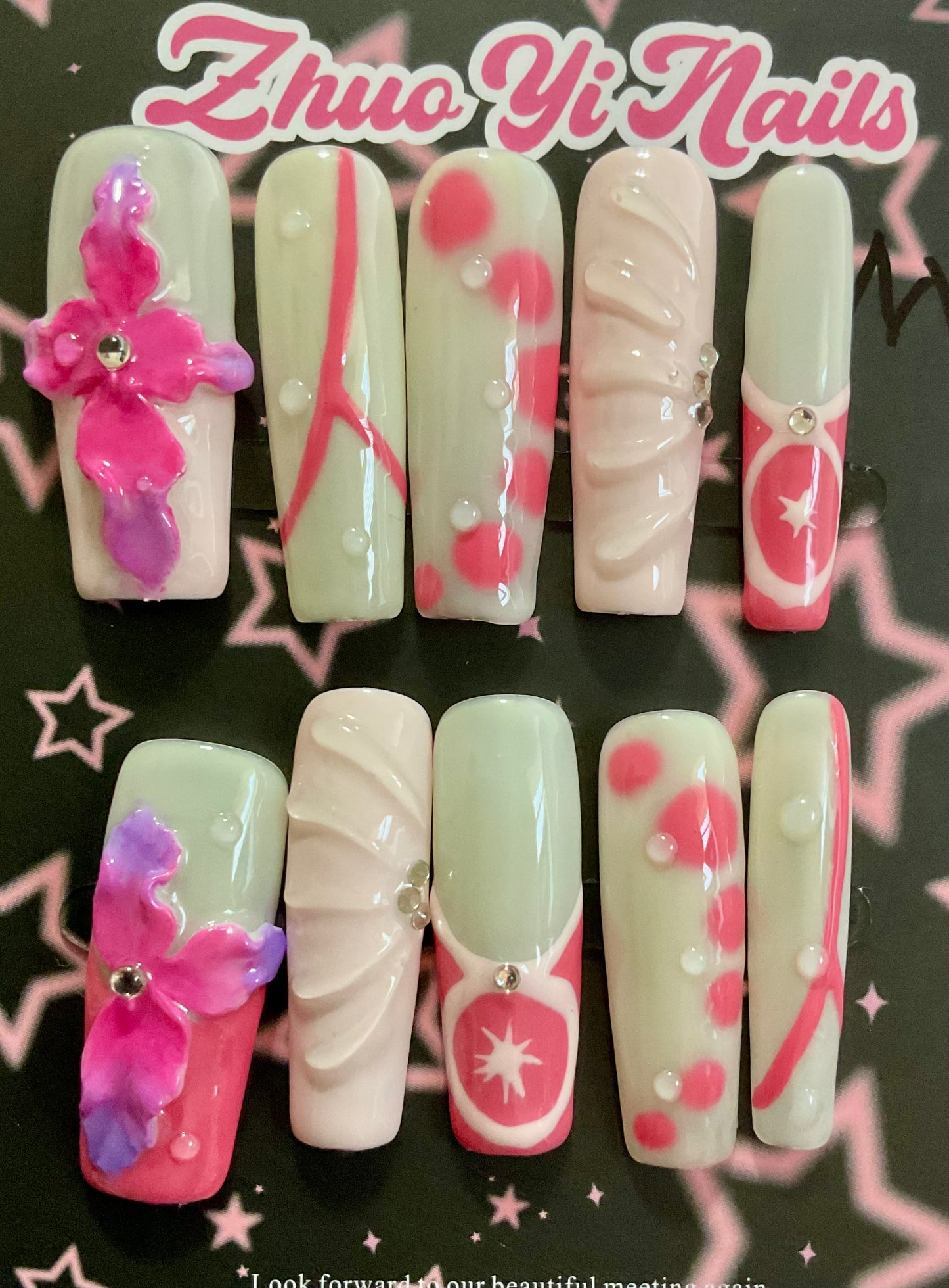 Pastel Blossom Press On Nails