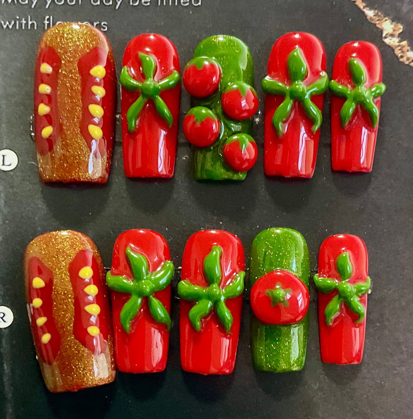 Spicy garden Press On Nail