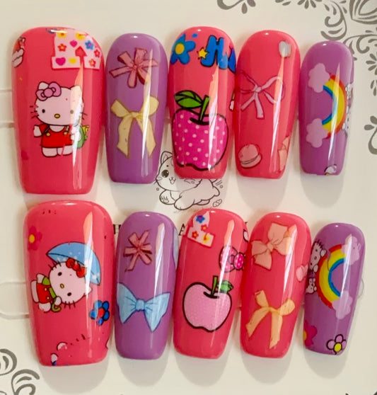 Summer Fruit Press On Nails