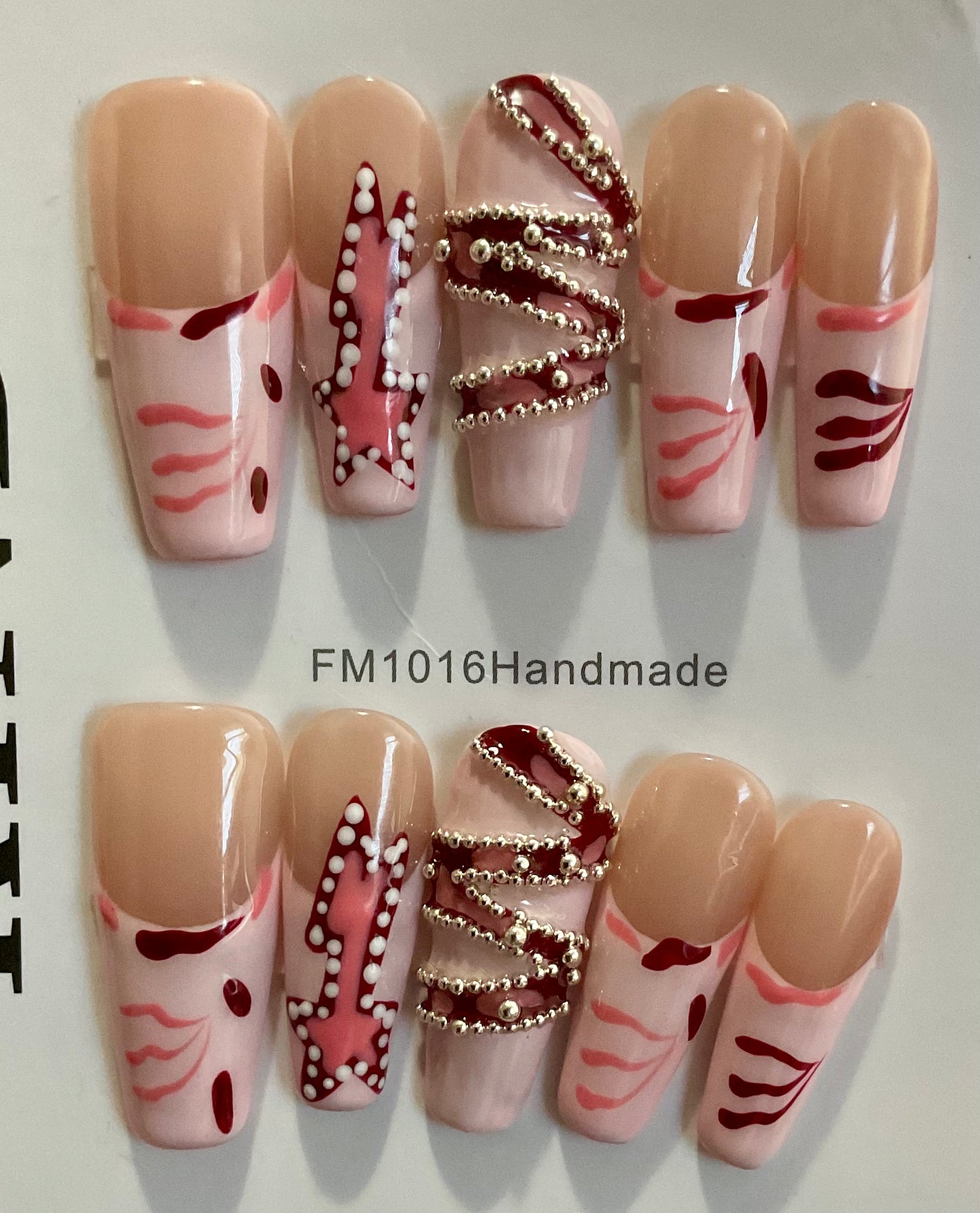 Glam Zebra Pattern Press On Nails