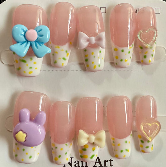 Fun Polka Dot Press on Nails
