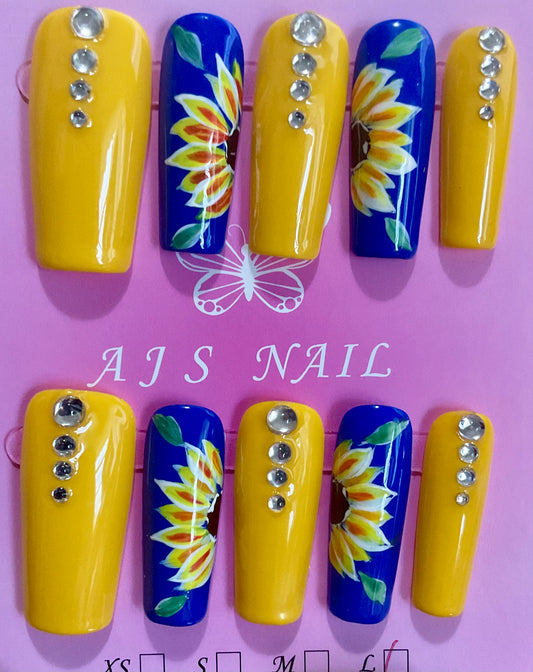 Sunflower Radiance Press On Nails