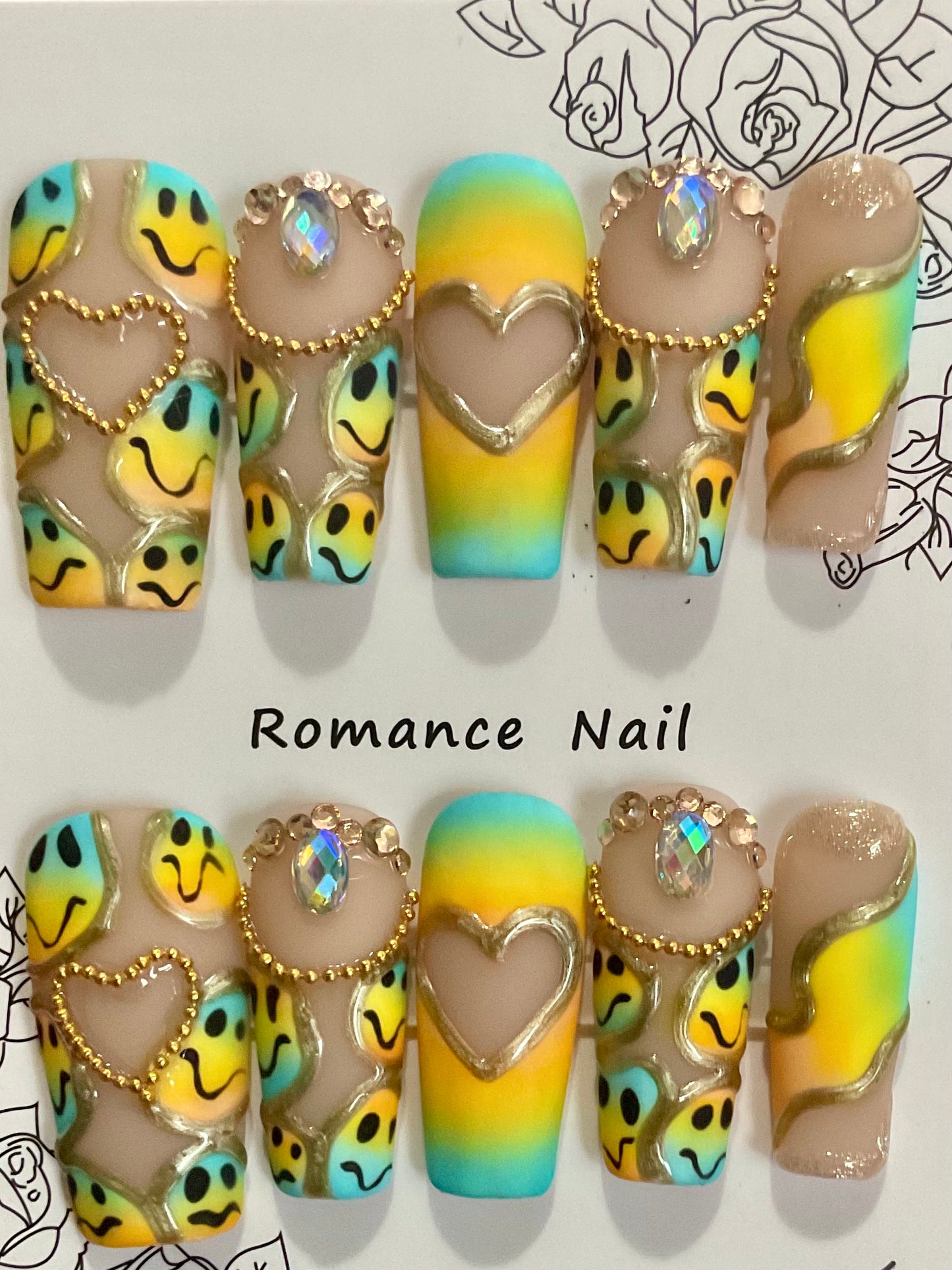 Sunshine Smiles Press On Nails